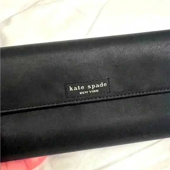 Kate Spade Black Canvas Wallet - Picture 1 of 7